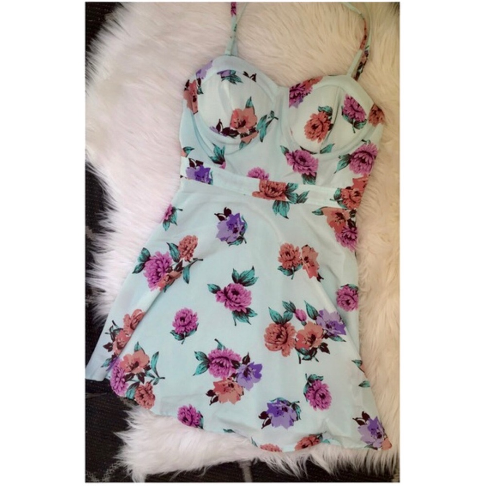Mimi Chica Floral Corset Dress